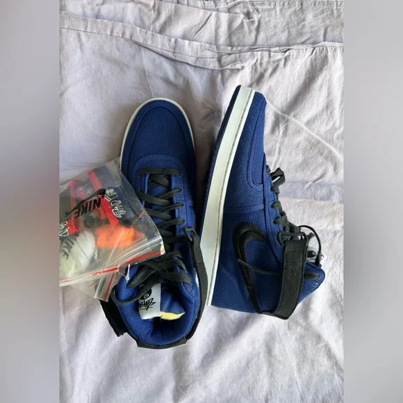 NEW Nike Vandal High SP "Stussy Deep Royal Blue" sneakers - Picture 5 of 12